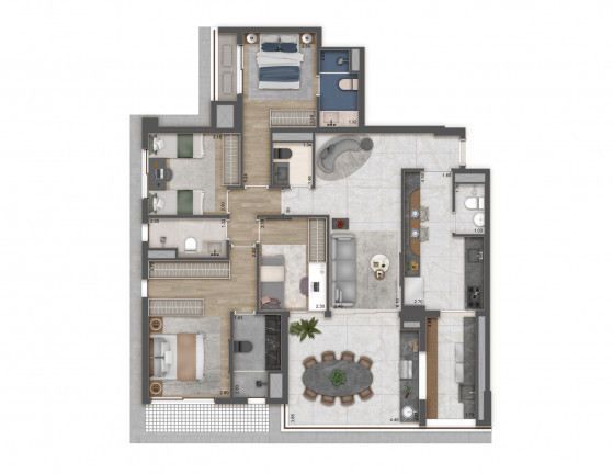 Imagem Apartamento com 4 Quartos à Venda, 132 m² em Bela Vista - São Paulo