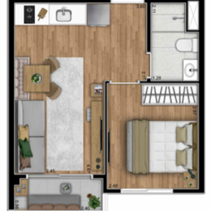 Imagem Apartamento com 1 Quarto à Venda, 29 m² em Vila Santa Catarina - São Paulo Imagem Apartamento com 1 Quarto à Venda, 29 m² em Vila Santa Catarina - São Paulo