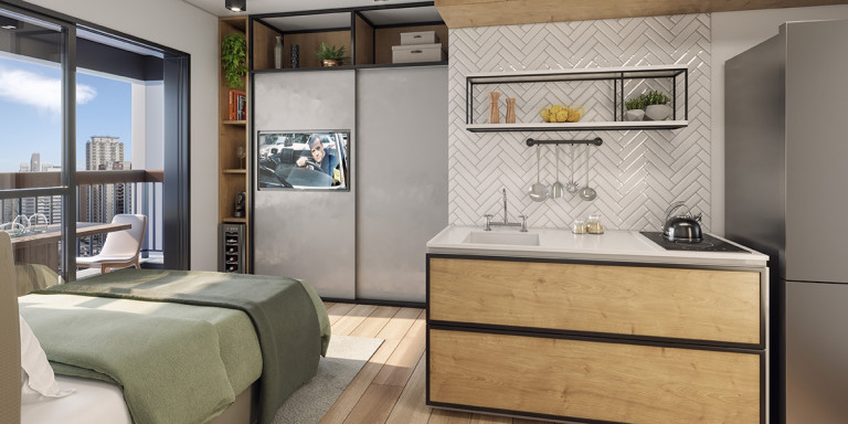 Imagem Apartamento à Venda, 29 m²em Brooklin Paulista - São Paulo Imagem Apartamento à Venda, 29 m²em Brooklin Paulista - São Paulo