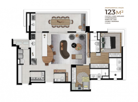 Imagem Apartamento com 3 Quartos à Venda, 123 m² em Centro - Osasco