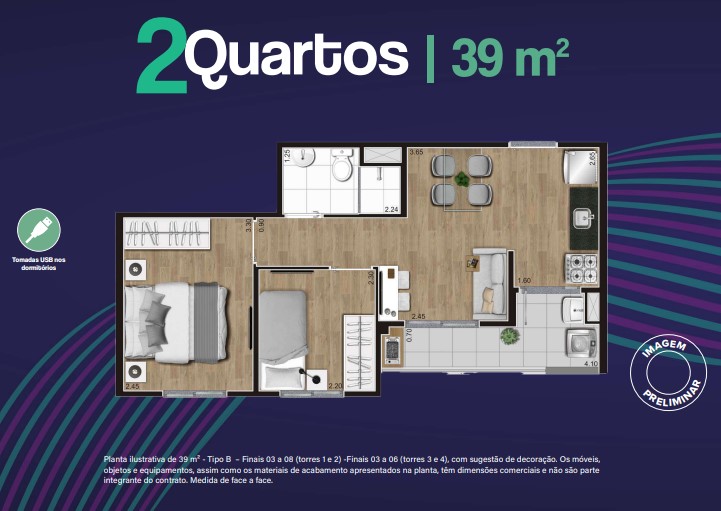 Imagem Apartamento com 2 Quartos à Venda, 50 m² em Várzea de Baixo - São Paulo