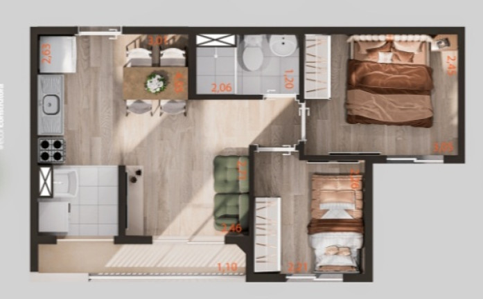 Imagem Apartamento com 2 Quartos à Venda ou Temporada, 38 m²em Jardim das Graças - São Paulo