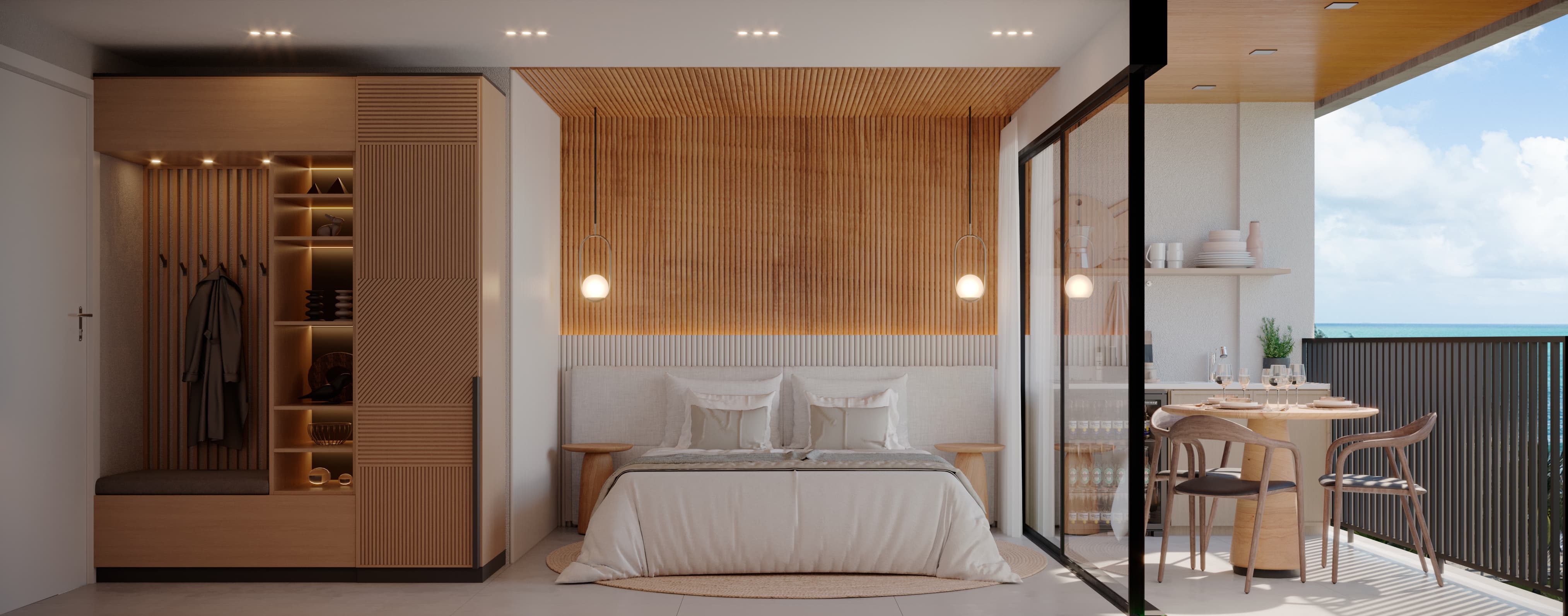 Imagem Flat com 1 Quarto à Venda, 21 m² em Centro - Tamandaré