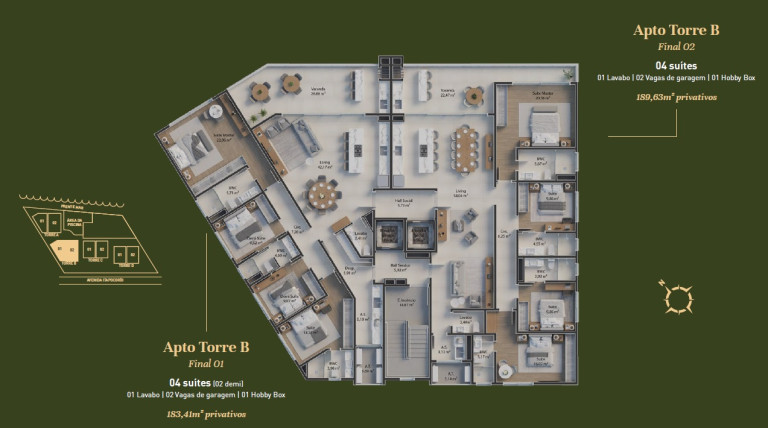 Imagem Apartamento com 4 Quartos à Venda, 175 m² em Praia da Armação do Itapocoroy - Penha Imagem Apartamento com 4 Quartos à Venda, 175 m² em Praia da Armação do Itapocoroy - Penha