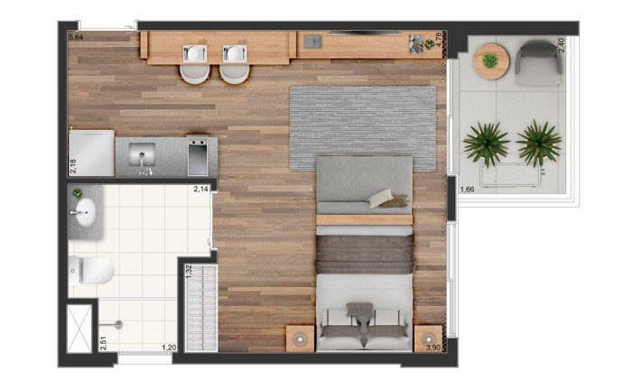 Imagem Studio à Venda, 31 m² em Penha de França - São Paulo Imagem Studio à Venda, 31 m² em Penha de França - São Paulo