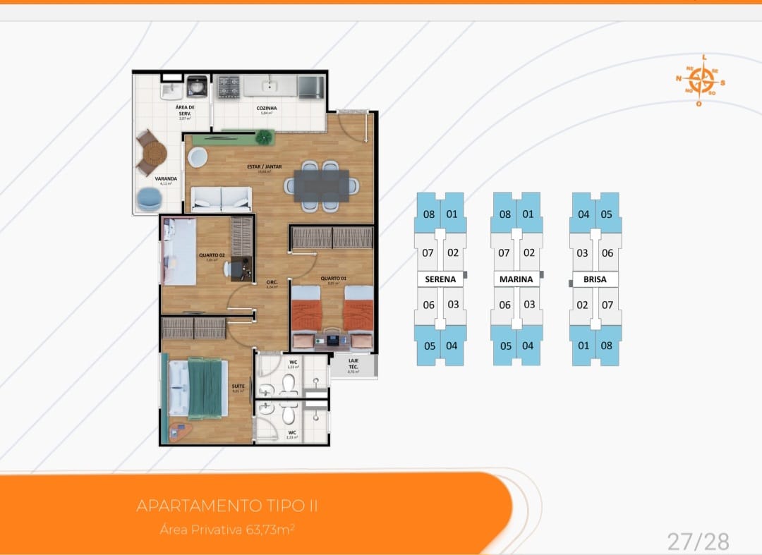 Imagem Apartamento com 2 Quartos à Venda, 55 m² em Piatã - Salvador