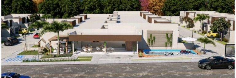 Imagem Casa de Condomínio com 2 Quartos à Venda, 77 m² em Nova Parnamirim - Parnamirim