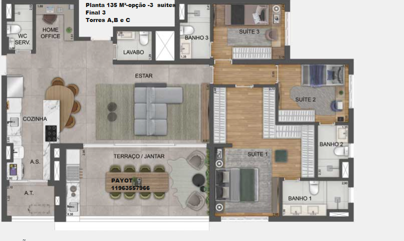 Imagem Apartamento com 4 Quartos à Venda, 135 m² em Mooca - São Paulo