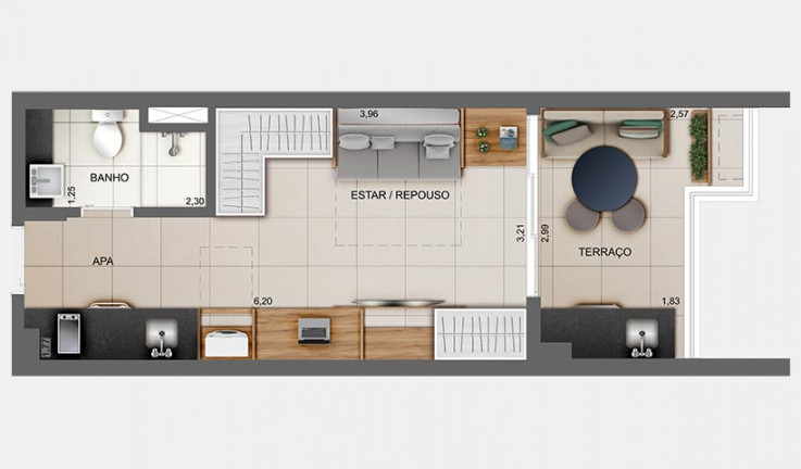 Imagem Apartamento com 1 Quarto à Venda, 51 m² em Indianópolis - São Paulo