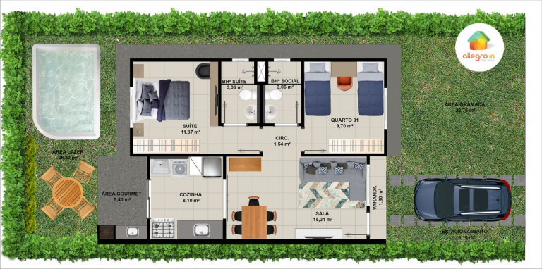 Imagem Casa com 2 Quartos à Venda, 83 m² em Campo Alegre - Nova Iguaçu