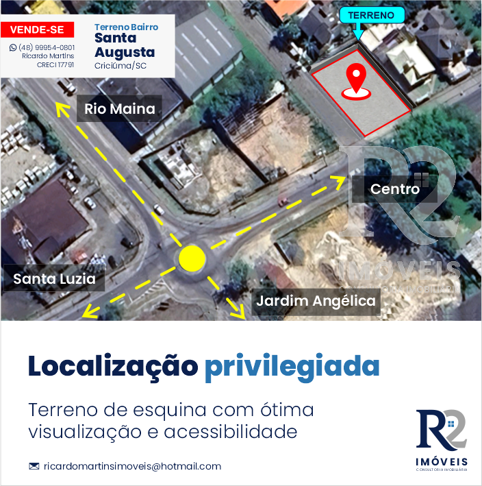 Imagem Terreno à Venda, 573 metro em Pinheirinho - Criciúma