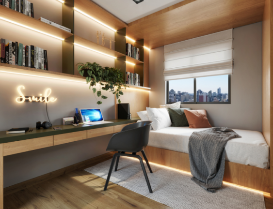 Imagem Studio com 1 Quarto à Venda,  em Centro - Curitiba