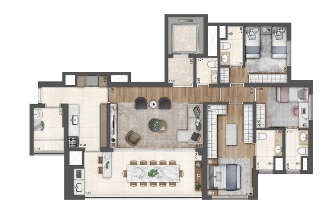 Imagem Apartamento com 3 Quartos à Venda, 132 m² em Jardim Aurélia - São Paulo
