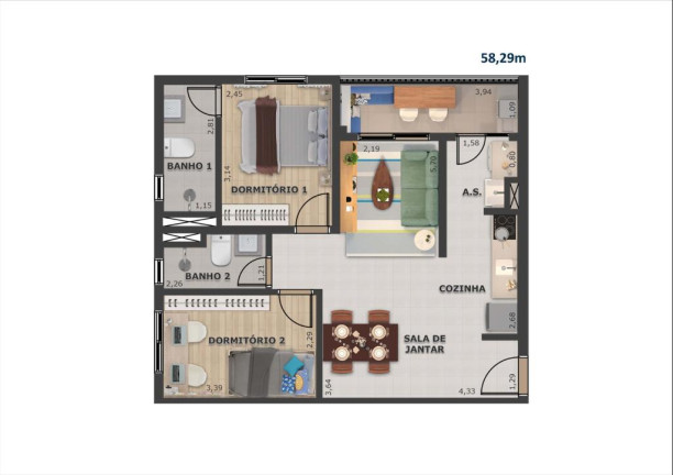 Imagem Apartamento com 2 Quartos à Venda, 62 m² em Vila Palmares - Santo André Imagem Apartamento com 2 Quartos à Venda, 62 m² em Vila Palmares - Santo André