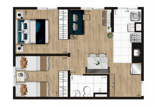 Imagem Apartamento com 2 Quartos à Venda, 40 m² em Jardim Santo Antônio - São Paulo Imagem Apartamento com 2 Quartos à Venda, 40 m² em Jardim Santo Antônio - São Paulo