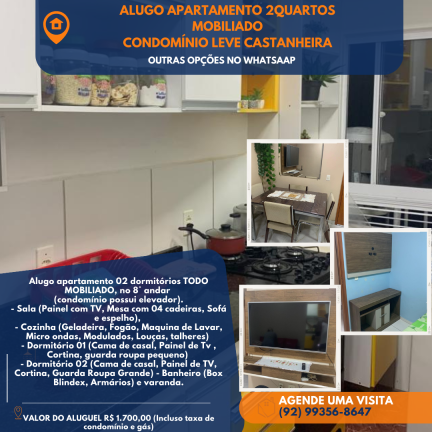 Imagem Apartamento com 2 Quartos para Alugar, 42 m² em Colônia Terra Nova - Manaus Imagem Apartamento com 2 Quartos para Alugar, 42 m² em Colônia Terra Nova - Manaus