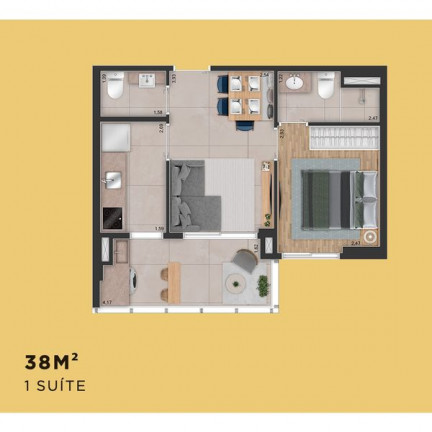 Imagem Apartamento com 2 Quartos à Venda, 73 m² em Brooklin Paulista - São Paulo