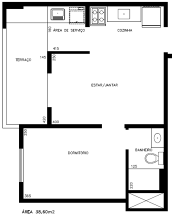Imagem Apartamento com 1 Quarto à Venda, 38 m² em Vila Andrade - São Paulo