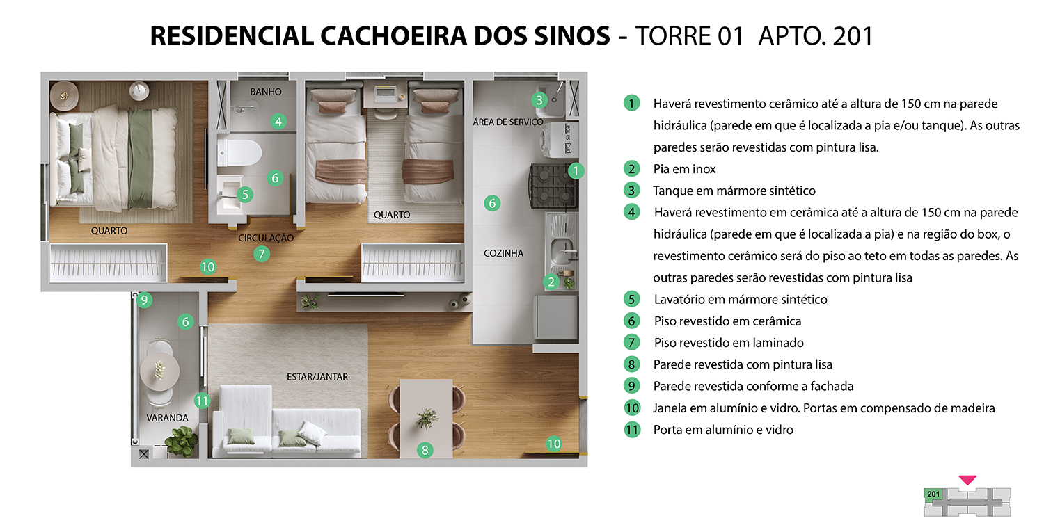 Imagem Apartamento com 2 Quartos à Venda, 41 m²em  BAIRRO PARQUE DAS CACHOEIRAS - Betim