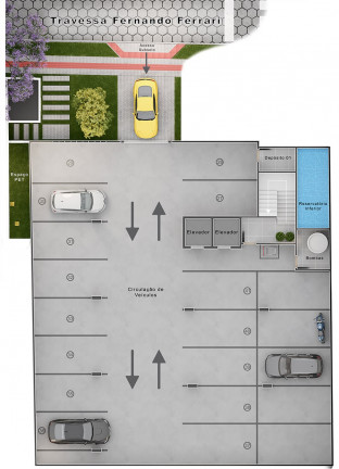 Imagem Apartamento com 3 Quartos à Venda, 78 m²em São Cristóvão - Criciúma