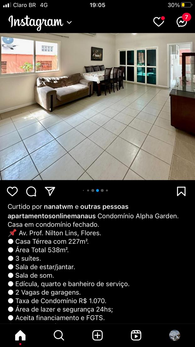Casa de Condomínio com 3 Quartos à Venda, 161 m²em Flores - Manaus