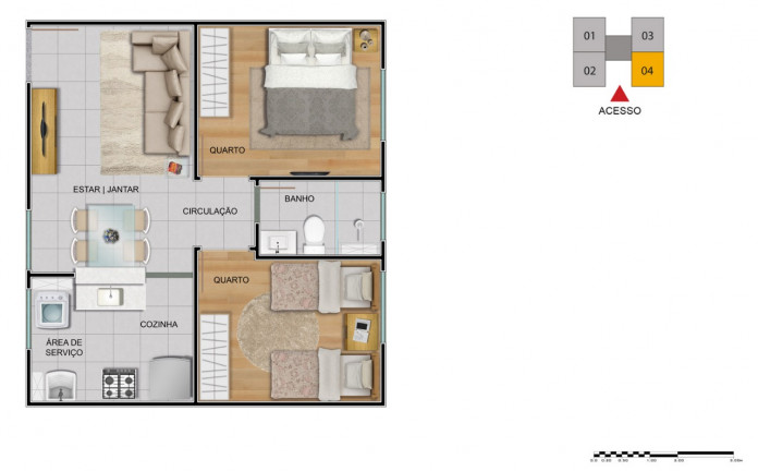 Imagem Apartamento com 2 Quartos à Venda, 40 m² em Residencial Frei Galvão - São José Dos Campos Imagem Apartamento com 2 Quartos à Venda, 40 m² em Residencial Frei Galvão - São José Dos Campos