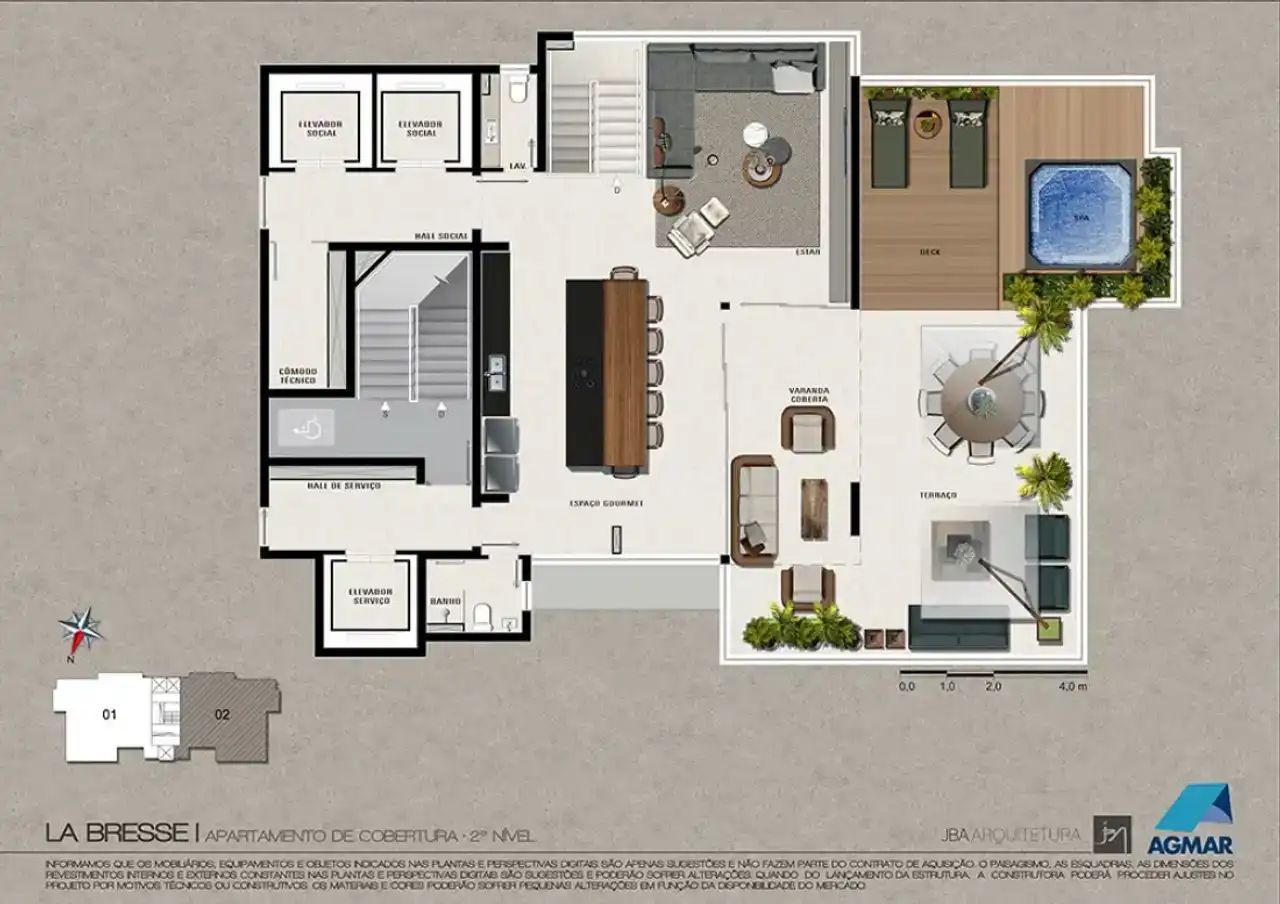 Imagem Apartamento com 4 Quartos à Venda, 174 m²em Vila da Serra - Nova Lima
