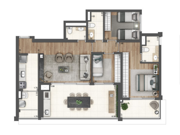 Imagem Apartamento com 3 Quartos à Venda,  em Sacomã - São Paulo