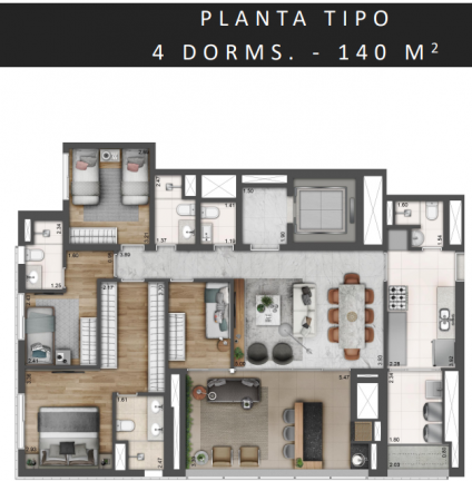 Imagem Apartamento com 3 Quartos à Venda, 140 m² em Perdizes - São Paulo