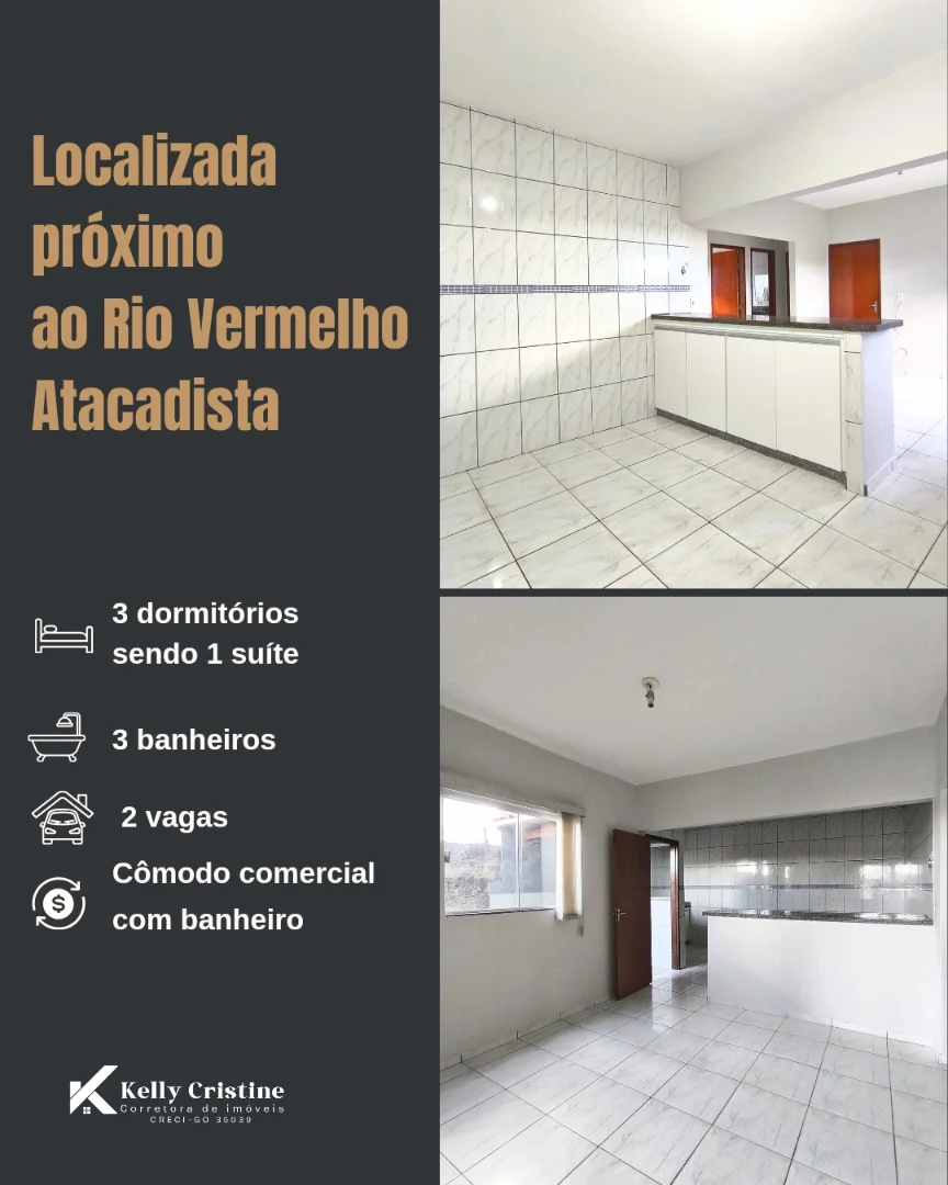 Imagem Casa com 3 Quartos à Venda, 113 m²em Vila Dona Erondina - Catalão