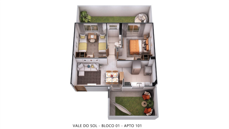 Imagem Apartamento com 2 Quartos à Venda, 42 m² em Jardim Alvorada - Nova Iguaçu