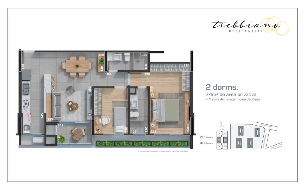 Imagem Apartamento com 2 Quartos à Venda, 75 m² em Mossunguê - CURITIBA
