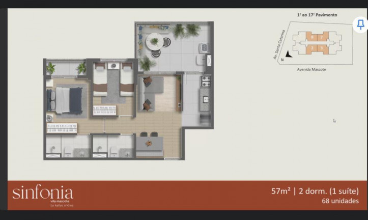 Imagem Apartamento com 2 Quartos à Venda, 57 m² em Vila Mascote - São Paulo Imagem Apartamento com 2 Quartos à Venda, 57 m² em Vila Mascote - São Paulo