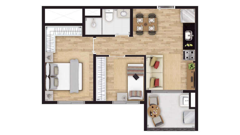 Imagem Apartamento com 2 Quartos à Venda, 39 m² em Imirim - São Paulo Imagem Apartamento com 2 Quartos à Venda, 39 m² em Imirim - São Paulo