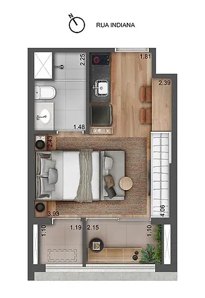 Imagem Apartamento à Venda, 26 m²em Brooklin Paulista - São Paulo Imagem Apartamento à Venda, 26 m²em Brooklin Paulista - São Paulo