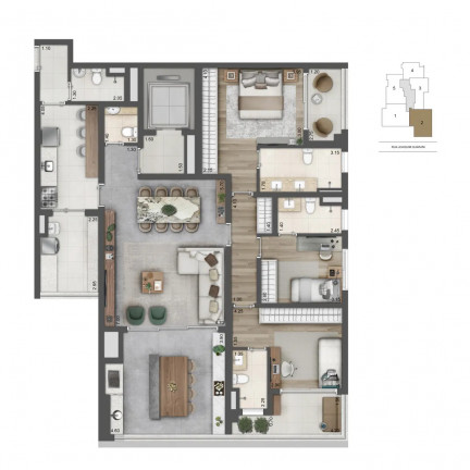Imagem Apartamento com 2 Quartos à Venda, 110 m² em Jardim das Acácias - São Paulo Imagem Apartamento com 2 Quartos à Venda, 110 m² em Jardim das Acácias - São Paulo