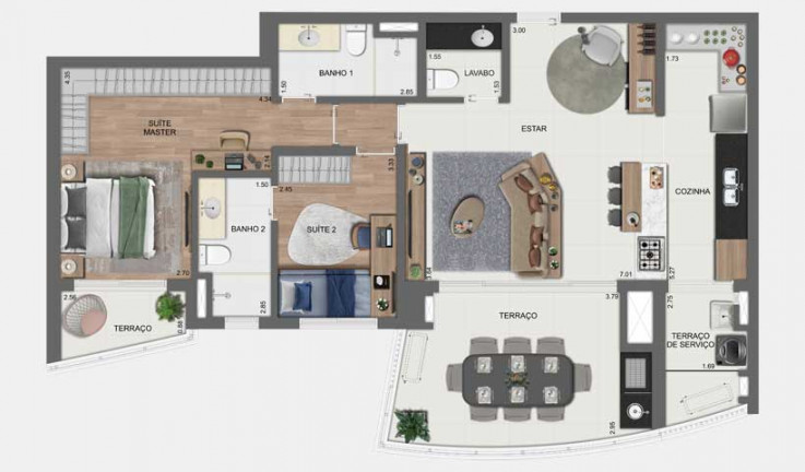 Imagem Apartamento com 3 Quartos à Venda, 107 m² em Jardim das Acácias - São Paulo Imagem Apartamento com 3 Quartos à Venda, 107 m² em Jardim das Acácias - São Paulo
