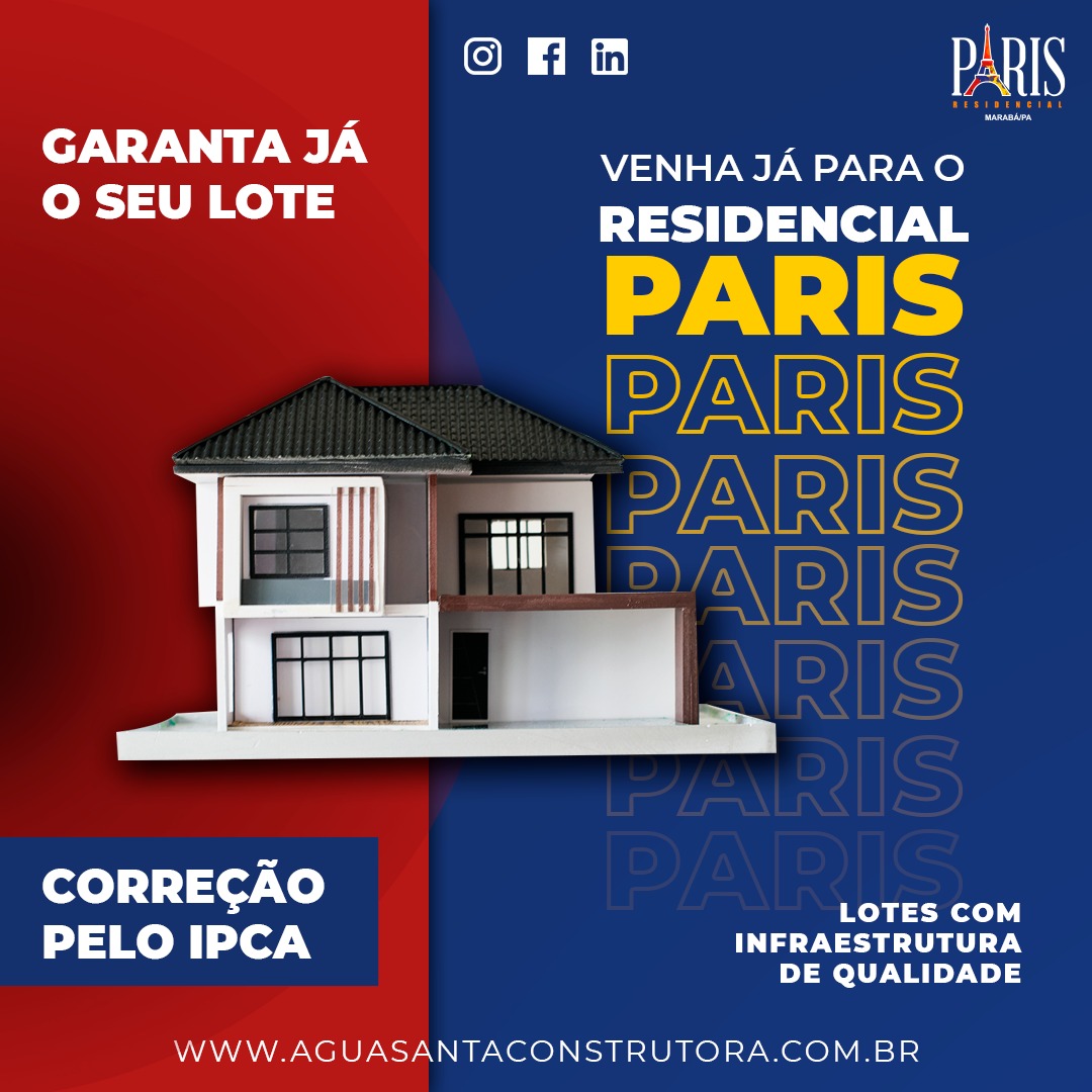 Imagem Terreno à Venda, 276 m²em PARIS - MARABA Imagem Terreno à Venda, 276 m²em PARIS - MARABA
