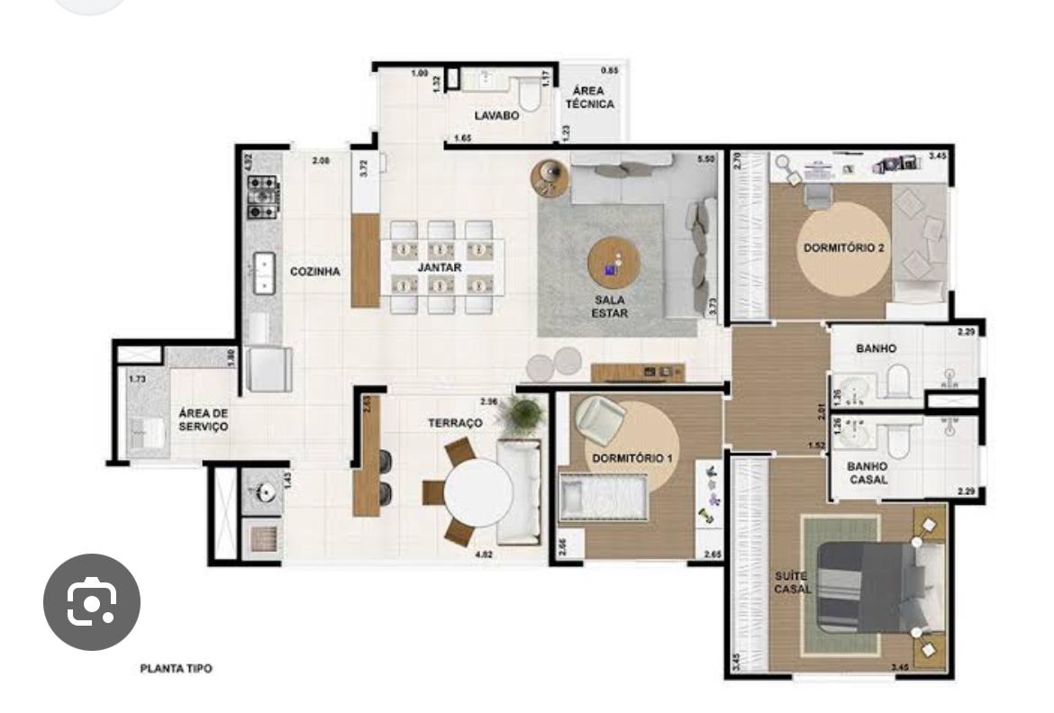 Imagem Apartamento com 3 Quartos à Venda, 97 m²em Jardim São Roque - Limeira