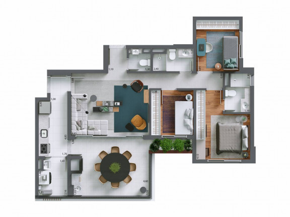 Imagem Apartamento com 3 Quartos à Venda, 100 m²em Perdizes - São Paulo
