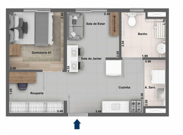 Imagem Apartamento com 2 Quartos à Venda, 38 m² em Vila Norma - São Paulo