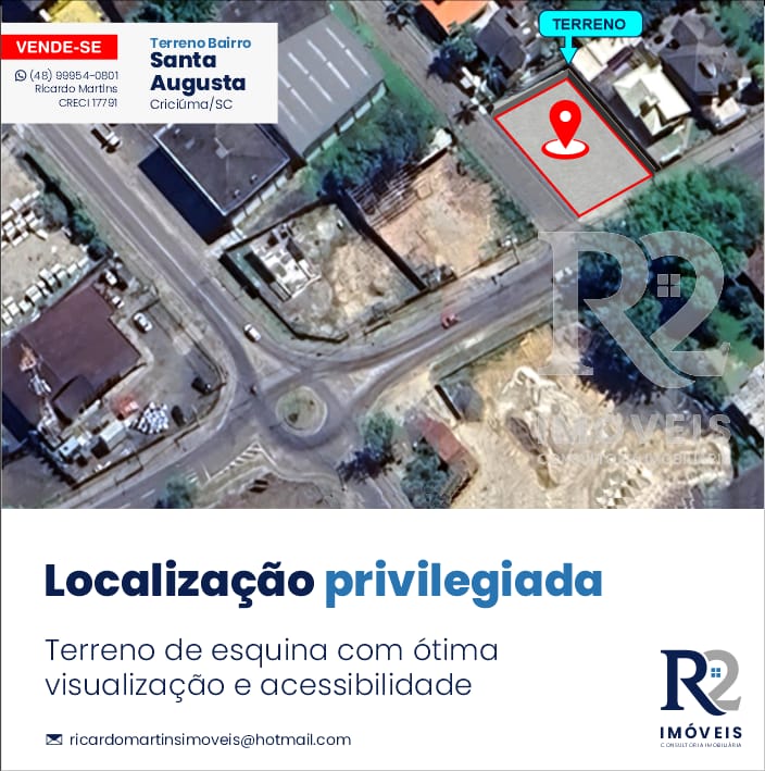 Imagem Terreno à Venda, 573 m² em Pinheirinho - Criciúma Imagem Terreno à Venda, 573 m² em Pinheirinho - Criciúma