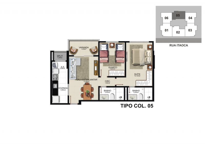 Imagem Apartamento com 2 Quartos à Venda, 73 m² em Coqueiral de Itaparica - Vila Velha