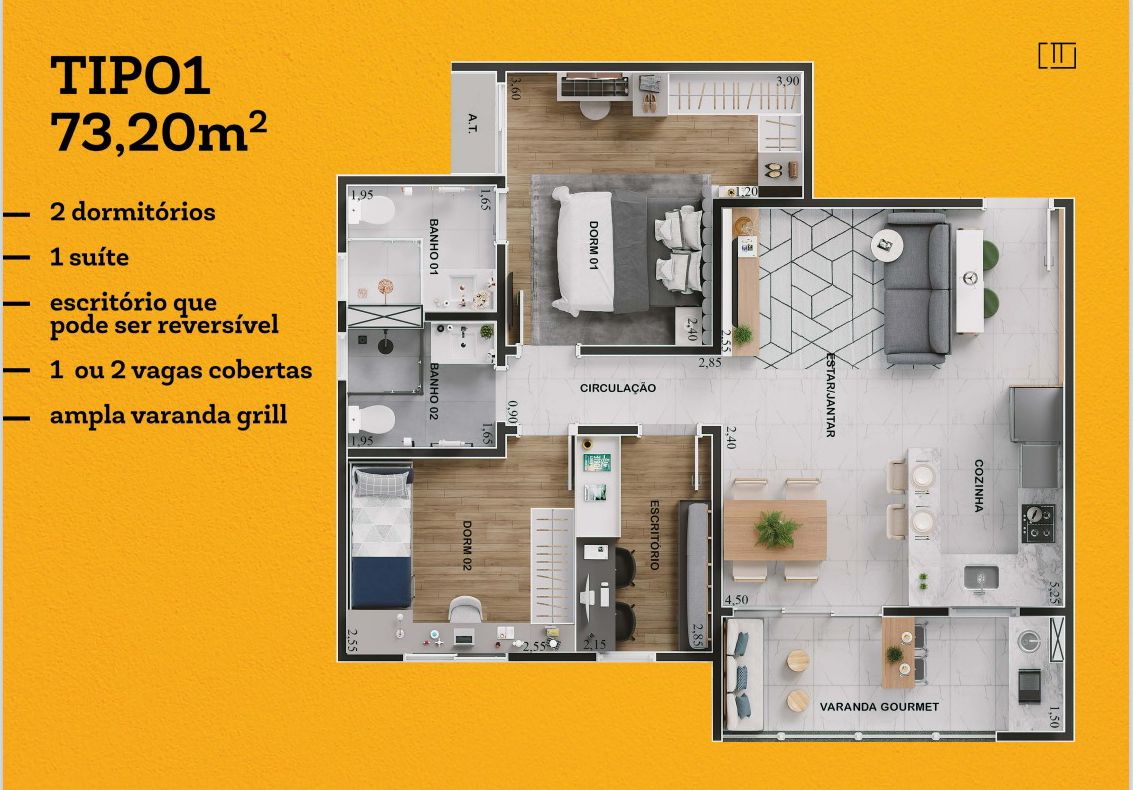 Imagem Apartamento com 2 Quartos à Venda, 73 m²em Parque Campolim - Sorocaba