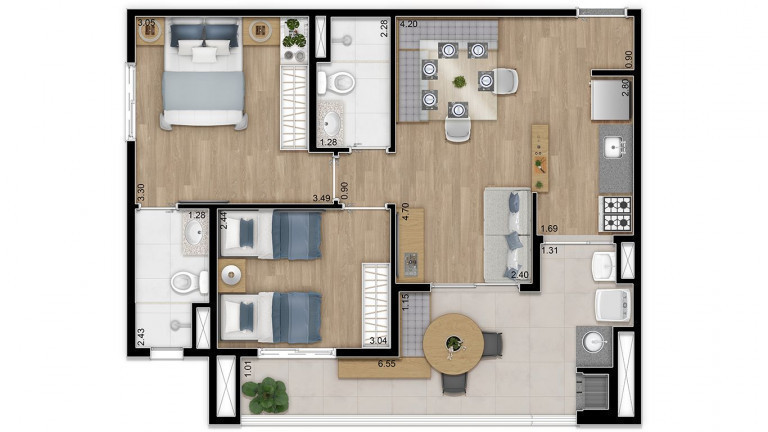 Imagem Apartamento com 2 Quartos à Venda,  em Vila Ipojuca - São Paulo