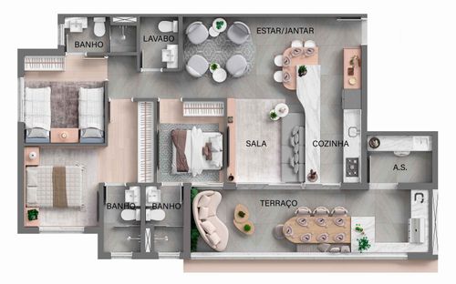 Imagem Apartamento com 2 Quartos à Venda, 57 m²em Nova Aldeinha/Aldeia - Barueri Imagem Apartamento com 2 Quartos à Venda, 57 m²em Nova Aldeinha/Aldeia - Barueri