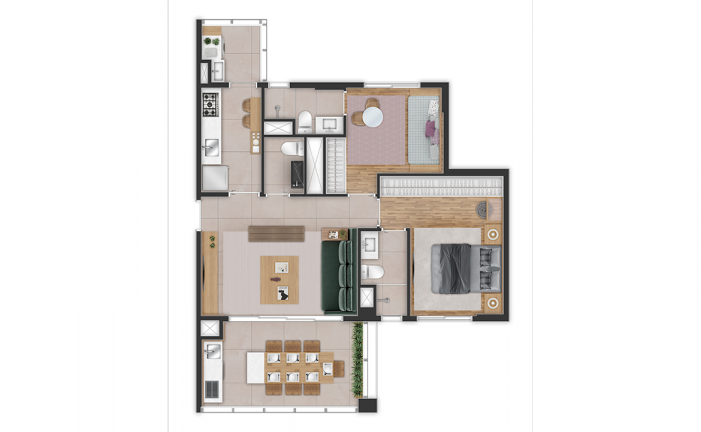 Apartamento com 1 Quarto à Venda, 38 m² em Brooklin Paulista - São Paulo