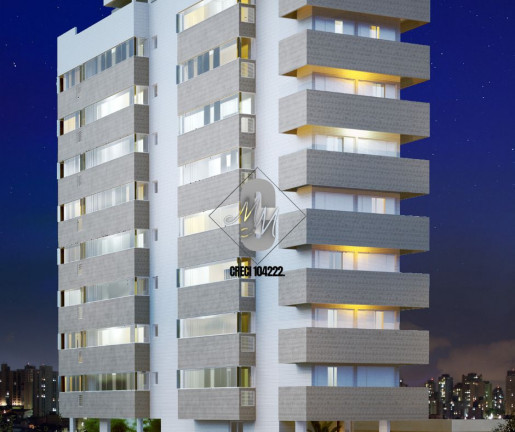Imagem Apartamento com 2 Quartos à Venda, 93 m² em Guilhermina - Praia Grande