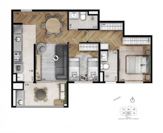 Imagem Apartamento com 2 Quartos à Venda, 67 m² em Freguesia do Ó - São Paulo
