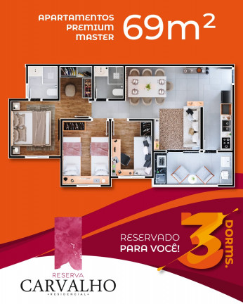 Imagem Apartamento com 2 Quartos à Venda, 55 m² em Vila Carvalho - Sorocaba